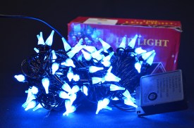 Luces cable negro 10 metros AZUL (1)